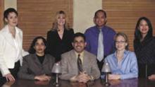 (Top, Left to Right) Stacy Goldsholl, Holly Krenz, Noel Lucas, and Iris Mangulabnan (Bottom, Left to Right) Anu Gollapudi, Abdo Alward, and Shelene Ruggio.