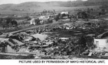 Rochester after the tornado of 1883.