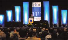 A packed audience listens to one of the many noted speakers at"Hospital Medicine 2007" in Dallas.