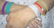 Hospitals vary widely in how they use color-coded wristbands to signal