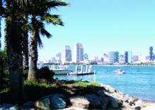 San Diego skyline.