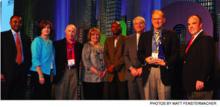 Novant Health's Corporate Medical Reconciliation team, led by Dr. Gardella (second from left), receives the 2009 Awards of Excellence for Team Approaches in Quality Improvement.