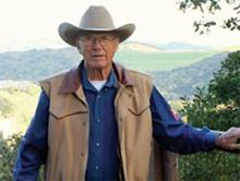 Dr. Johnson at his California ranch.