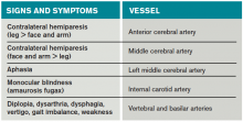 Table 1. Signs and symptoms used to help localize vascular ischemia