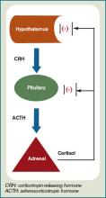 Figure 1: Normal production and regulation of cortisol secretion.