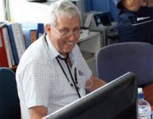 Kingsley Logan, MD, consultant physician and medicine chairman, at the ICU nurses’ station at Whakatane Hospital.