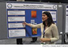 Dr. Afsarmanesh talks about her poster.